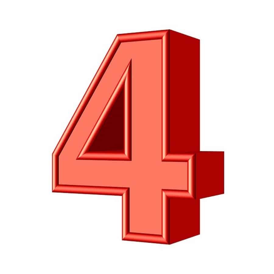 Số 4 có ý nghĩa gì? Mọi chi tiết về ý nghĩa số #4 ở nhiều khía cạnh